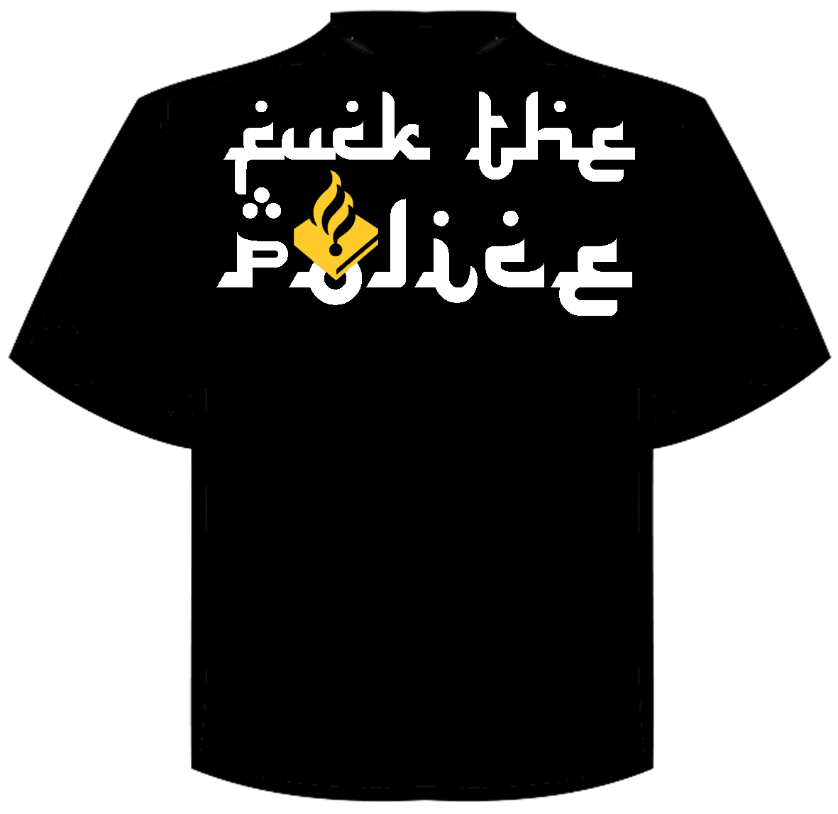 T-Shirt "fuck the police"